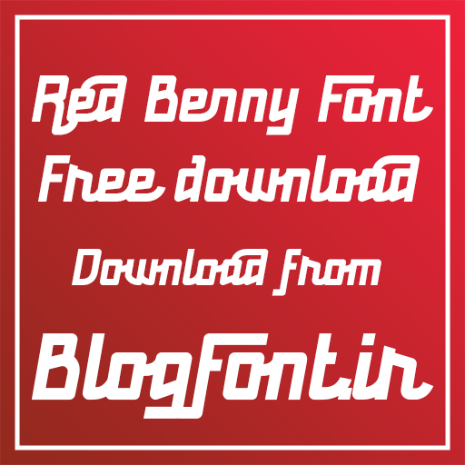 دانلود فونت Red Benny دانلود فونت Red Benny